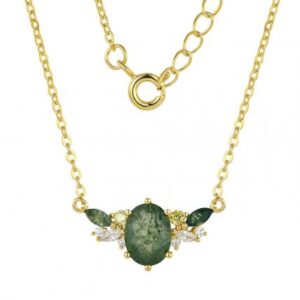 moss agate necklace