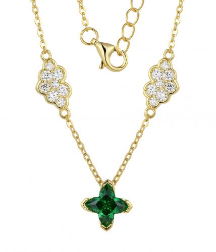 925 sterling silver clover necklace - Image 3