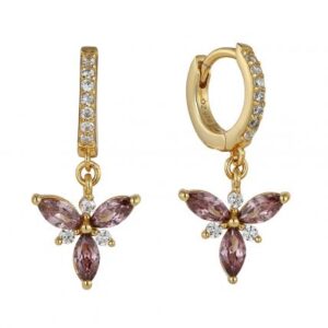 butterfly huggie hoop earrings