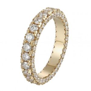 18K gold lab grown diamond eternity ring